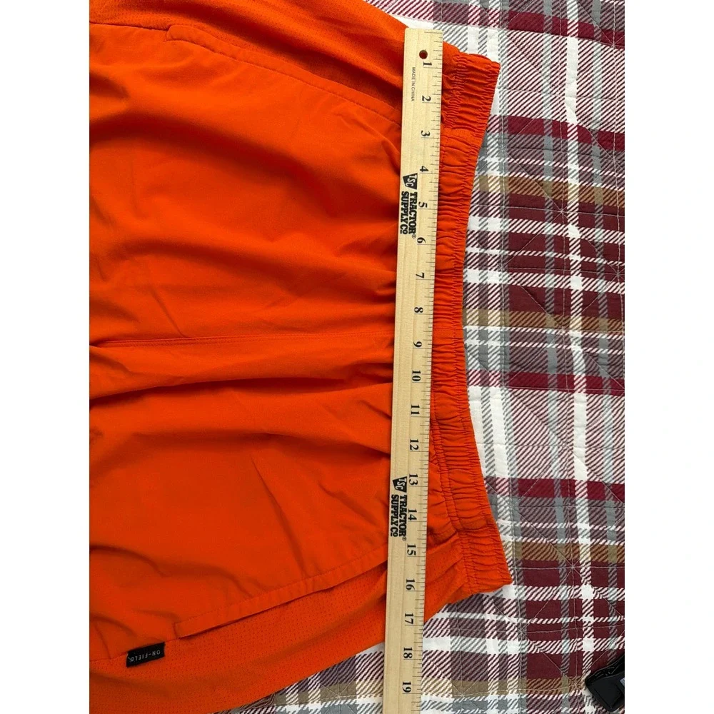 Nike Illinois Fighting Illini Dri-FIT On-Field Shorts Orange Navy Mens XXL